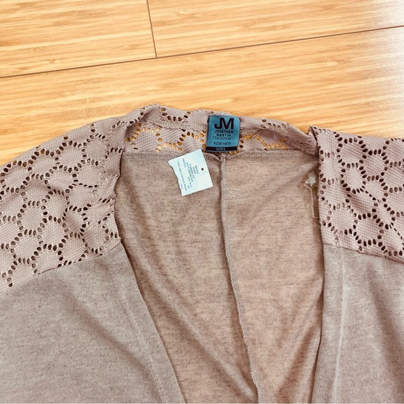 Jonathan Martin Brown 3/4 Sleeves Cardigan Size Large - Picture 2 of 5